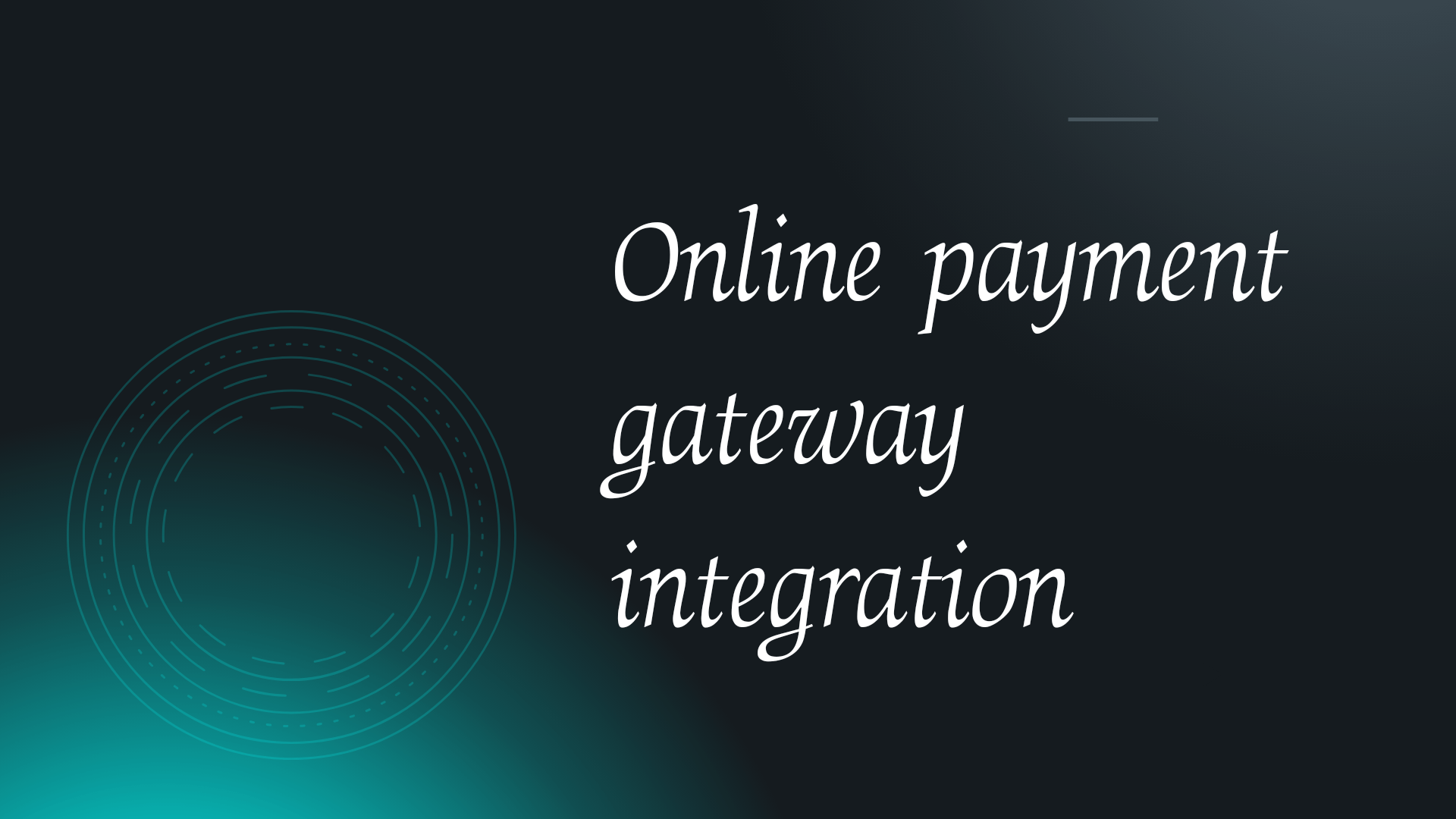 Online Payment gateway integration(07/2024 Update)